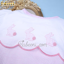 Easter bunny shadow embroidery bubble - DR 3382