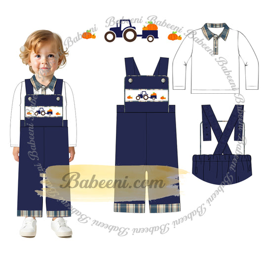 Girls’ Smocked Overall Set – BC1363