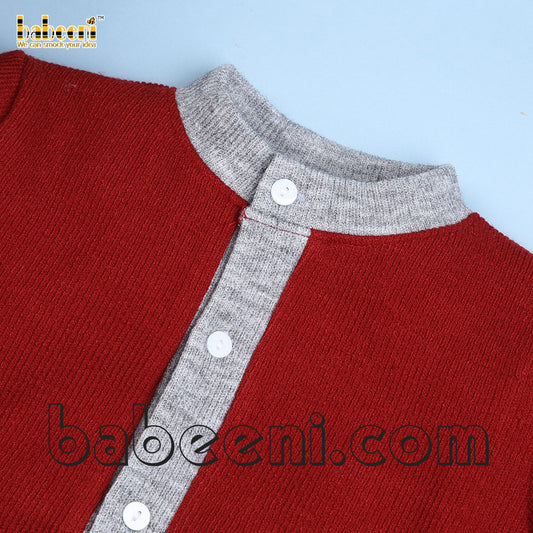 Elephant applique children cardigan - ST 071