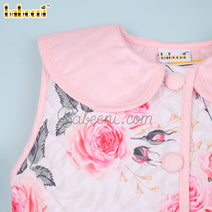 Fleur Rose pink girl quilted vest- DR 2870