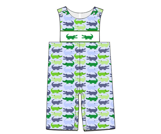 I1- Alligators printed fabrics