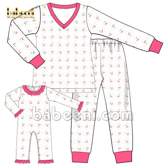 Delightful Mom Girl Cherry Outfit- MM 74