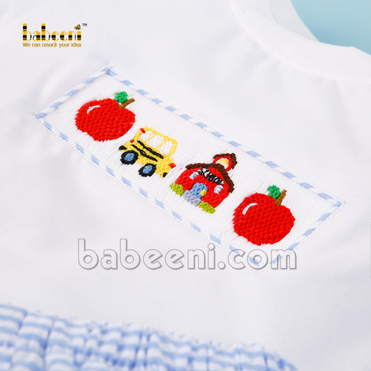 School bus smock boy short set - BC 912