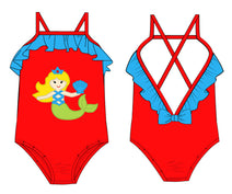 Stunning red mermaid swimwear for little girl - SW 429