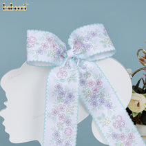 Colorful flowers bow for children - HB156