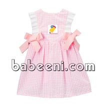 Lovely pencil smocked dress for back to school - DR 2506