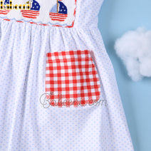 Sailboat smocked dress - DR 2764