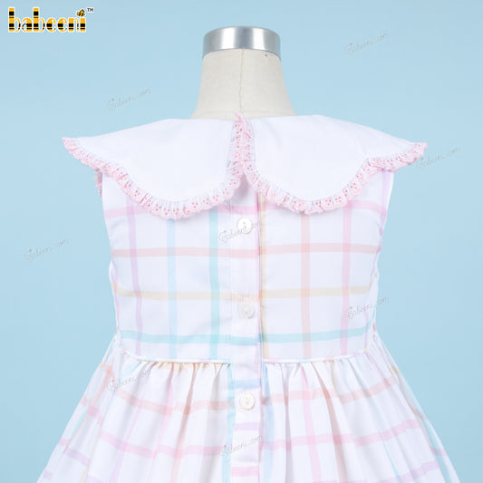 Kansai Dress Hand Embroidery Bunny Pink For Girl - DR3820