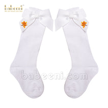 Leaf baby socks for little girls - HS  27