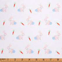 K155- Rabbit printed 4.0 knit fabric