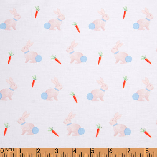 K155- Rabbit printed 4.0 knit fabric