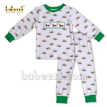 Boy smocked duck sleepwear - KN 221