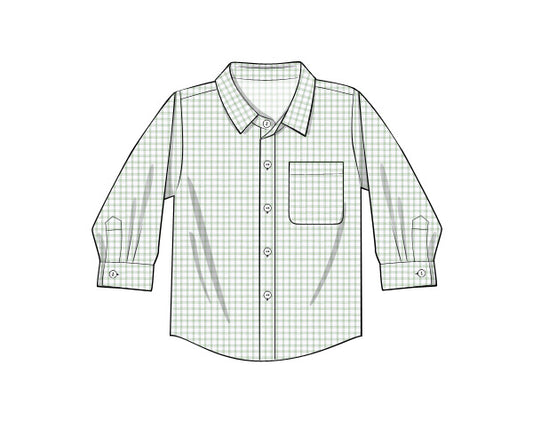 P19- Aquafoam small windowpane fabric