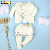 Yellow knit baby set clothing for little girls – GS 09