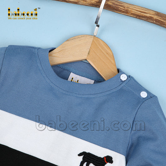 Labrador hand smocked cardigan - ST 083