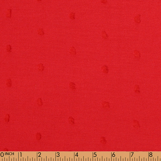 O33- Red Swiss dot