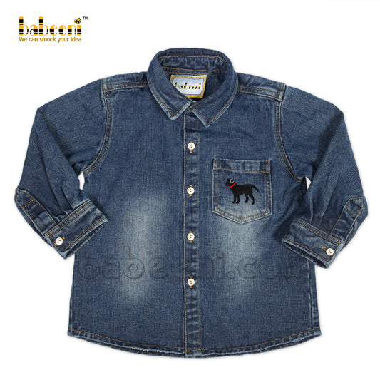 Labrador embroidery denim jacket - DC 11