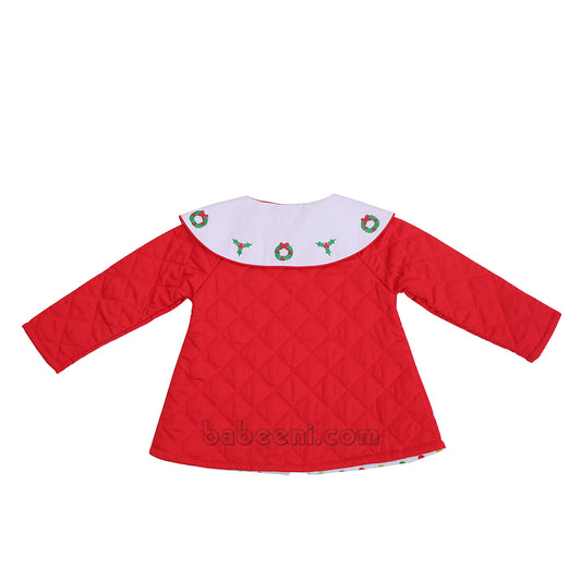 Delightful Holly Quilted Dress for little girl- QC 61