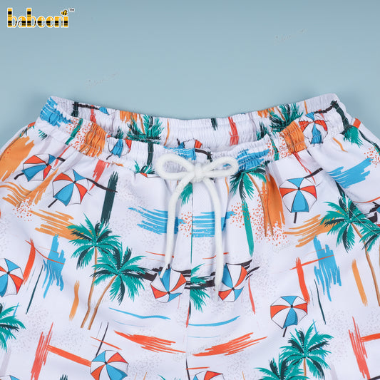 4.0 palm tree-patterned beach short - TB 31