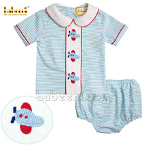 Airplane crochet boy clothing - BC 937