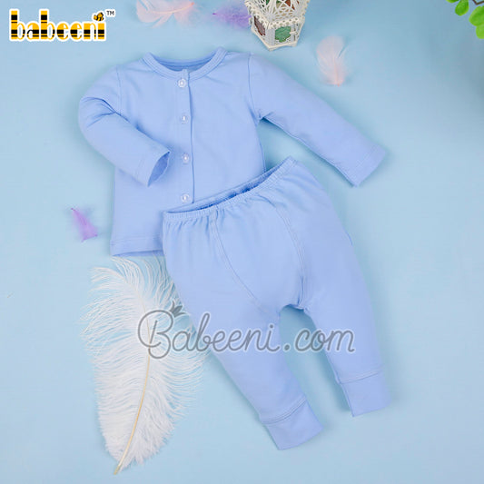 Nice blue knit baby set clothing – KN 229
