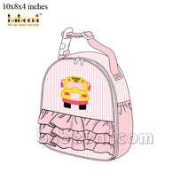 School bus applique backpack for children – KB 47