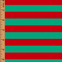 K44.0 - Red and green stripe knit