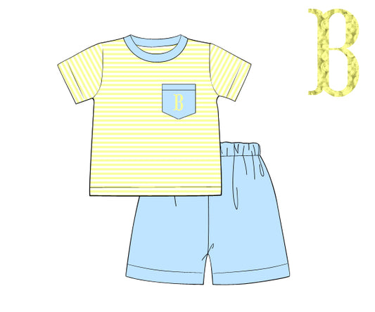 K286-pale Yellow 3mm stripe knit printing 4.0