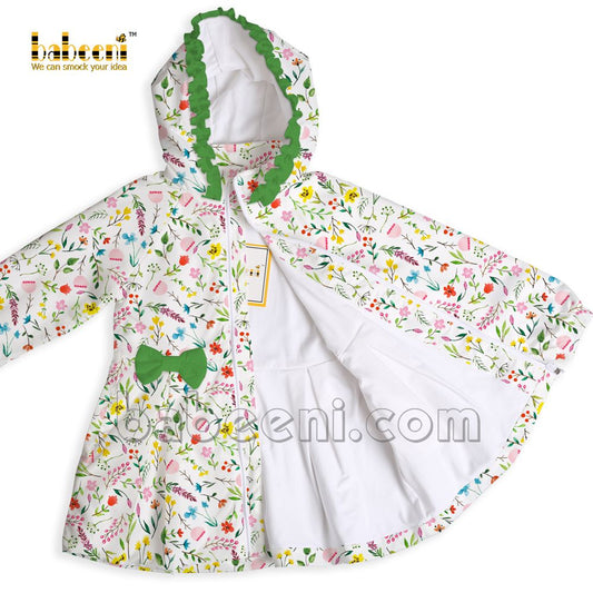 Lovely wildflower windbreaker jacket - WJ 03