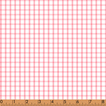 P3 - Pink window pane fabric