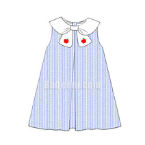 Apple applique girl A-line dress - DR 2737