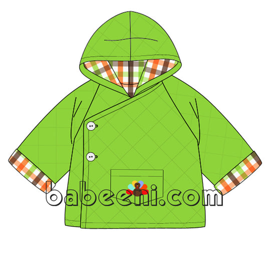 Delightful Turkey Quilted Coat for Infants - QC 28