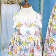 Diadem printed mommy dress - MM 121