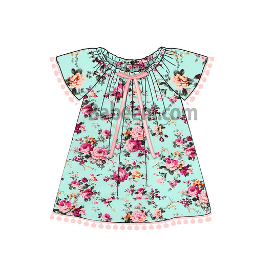 Beautiful baby girl floral printed dress - DR 2693