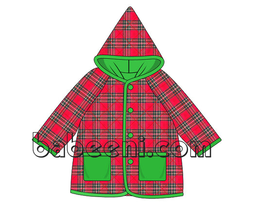 Lovely quilted hooded coat for baby - QC 08