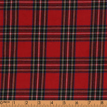 M49 - Red and green flannel plaid