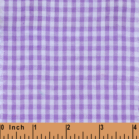 XB47 - Lavender medium gingham seersucker