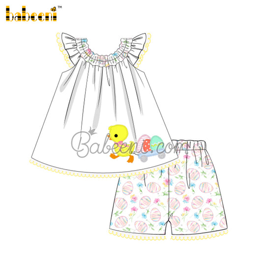 Duck applique baby 2pcs set – DR 3521