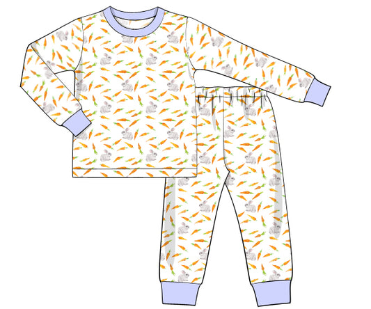 K266- Rabbit with carrot ocean knit printing 4.0
