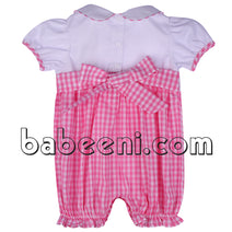 Adorable plain bubble with bow for baby girl - DR 2238