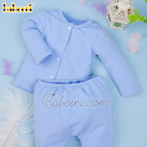 Nice blue knit baby set clothing – KN 229