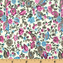 F4 - Hot pink floral fabric printing in 4.0