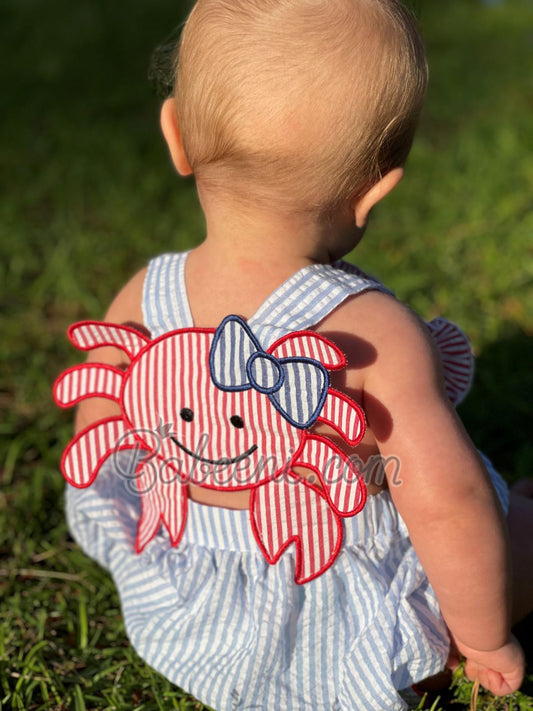 Crab applique bubble