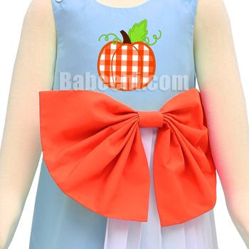 Baby Girl Asymmetric  3D Ruffle Big Bow Dress- DR 2831