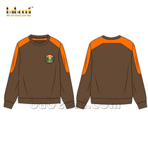 Boy teenager brown knit shirt - TB 13