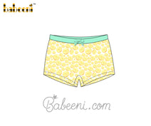 Yellow lemon printed underwear for little girls - UG 14