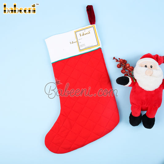 Deer Christmas stockings with name monogram - CO 40