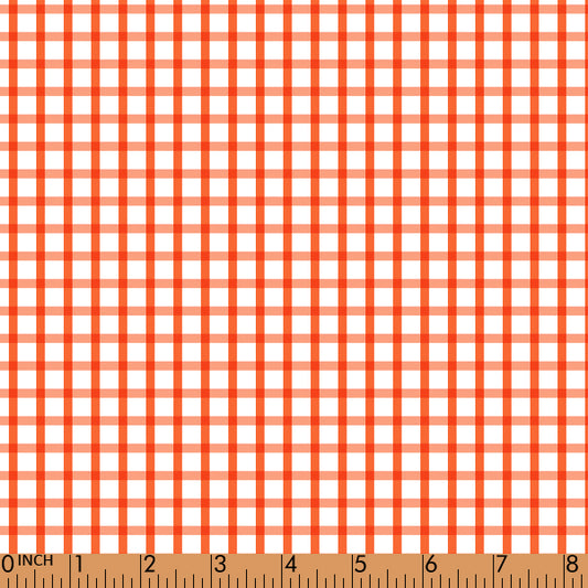 P12- Orange Window pane fabric