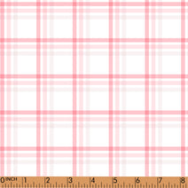 PP172-pink plaid printing 4.0 fabric