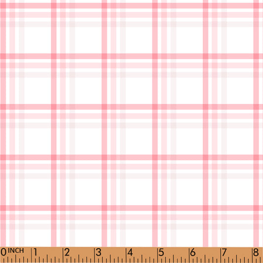 PP172-pink plaid printing 4.0 fabric